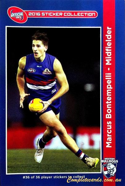 2016 AFL Chocolate Stickers
