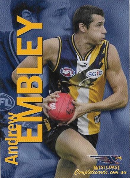2005 AFL SGIO West Coast Eagles