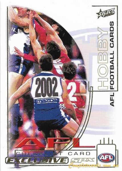 2002 AFL Select AFL Exclusive SPX