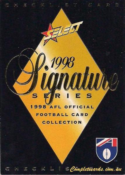 1998 AFL Select AFL Signature Series