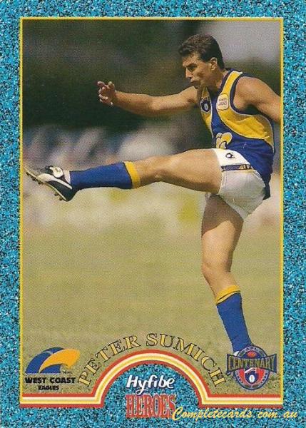 1996 AFL Select Tip Top Hyfibe Heroes
