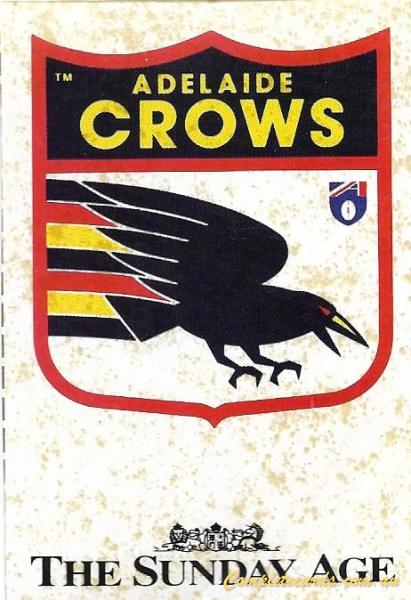 1992 AFL Sunday Age Team Logo Stickers