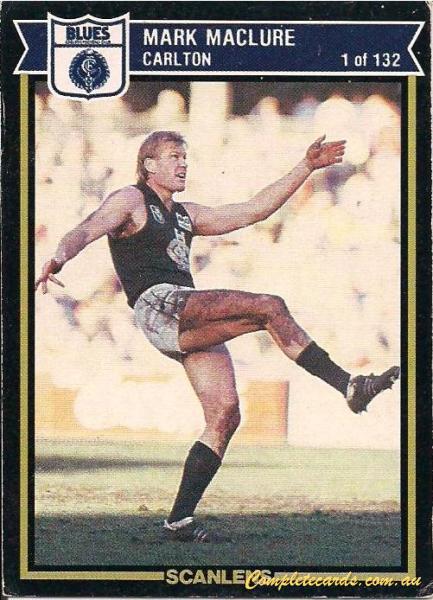 1969 AFL VFL Scanlens