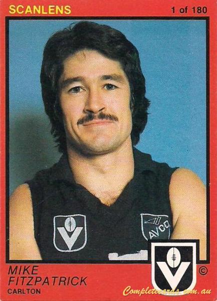 1969 AFL VFL Scanlens