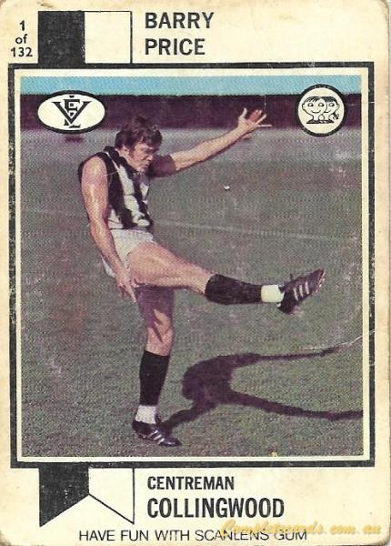 1969 AFL VFL Scanlens