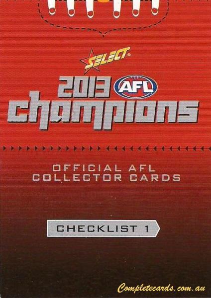 2013 AFL Select AFL Champions