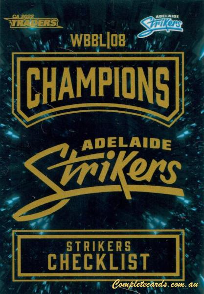 2022-23 TLA Traders Cricket Australia - Championship WBBL Victors