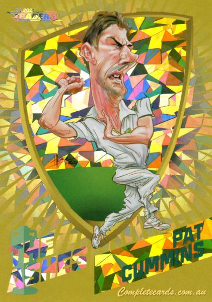 2021-22 TLA Traders Cricket Australia - Ashes Caricatures Gold