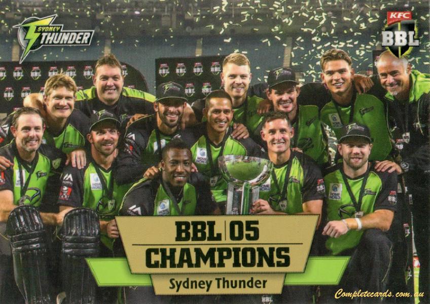 2016-17 Tap 'N' Play CA/BBL Cricket - Champions