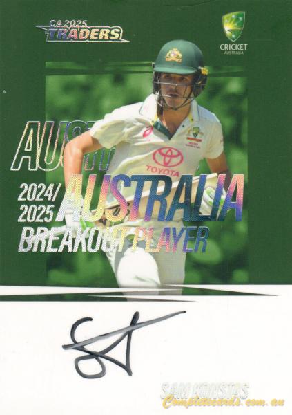 2025-26 TGI Traders Cricket Australia Luxe - Breakout Signature Team