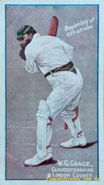 1906 Sniders & Abrahams Cricketers In Action