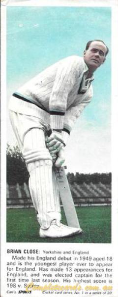 1967 Carr's Biscuits Sports