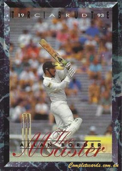 1993-94 Futera International Cricket - The Master Allan Border