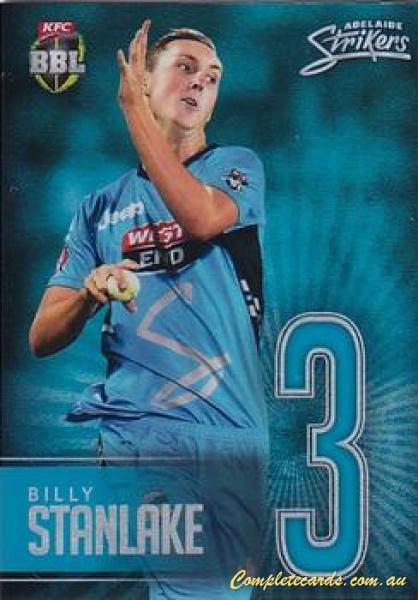 2017-18 Tap 'N' Play BBL Cricket - Jersey Numbers Silver