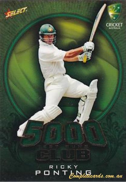2009-10 Select - 5000 Test Runs Club