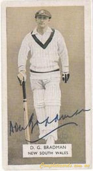 2002 Tony Sheldon Collectibles - Don Bradman Tribute Series 2 Cricket Cards