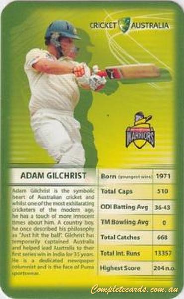 2006 Top Trumps Cricket Australia