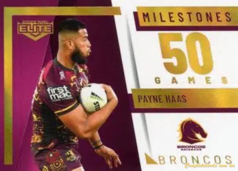 2022 NRL Elite - Case Card - Milestones