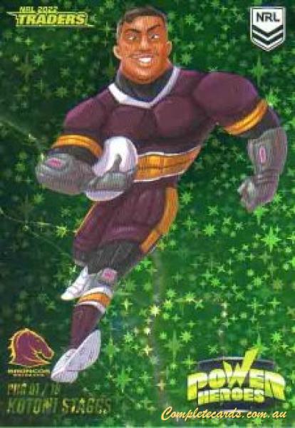 2022 NRL Traders - Power Heroes Green