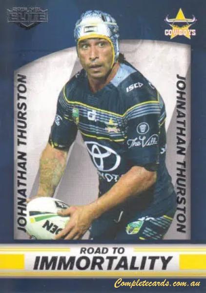 2016 NRL Elite - Road To Immortality - 2016 Box Card