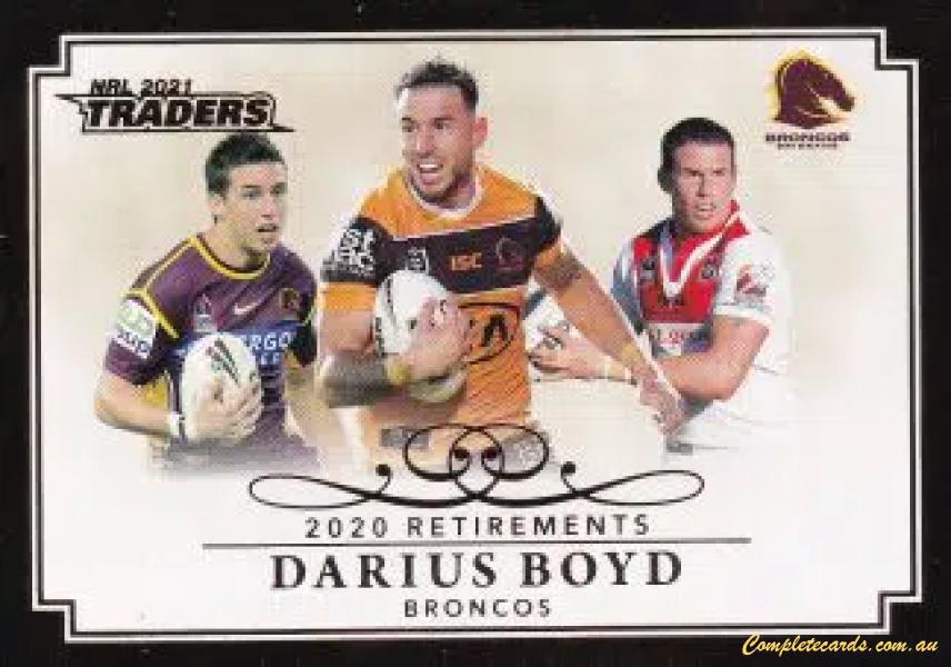 2021 NRL Traders - Retirements