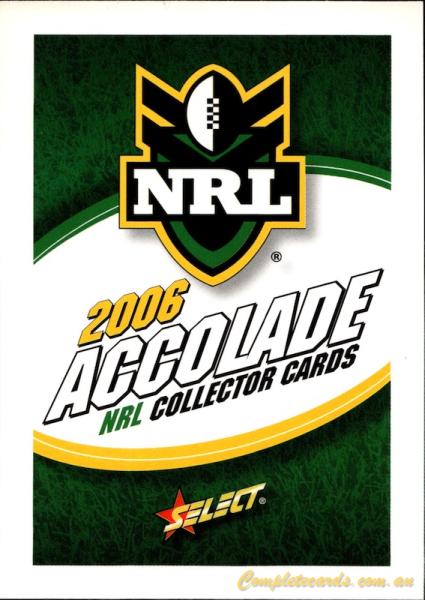 2006 Select Accolade - Base