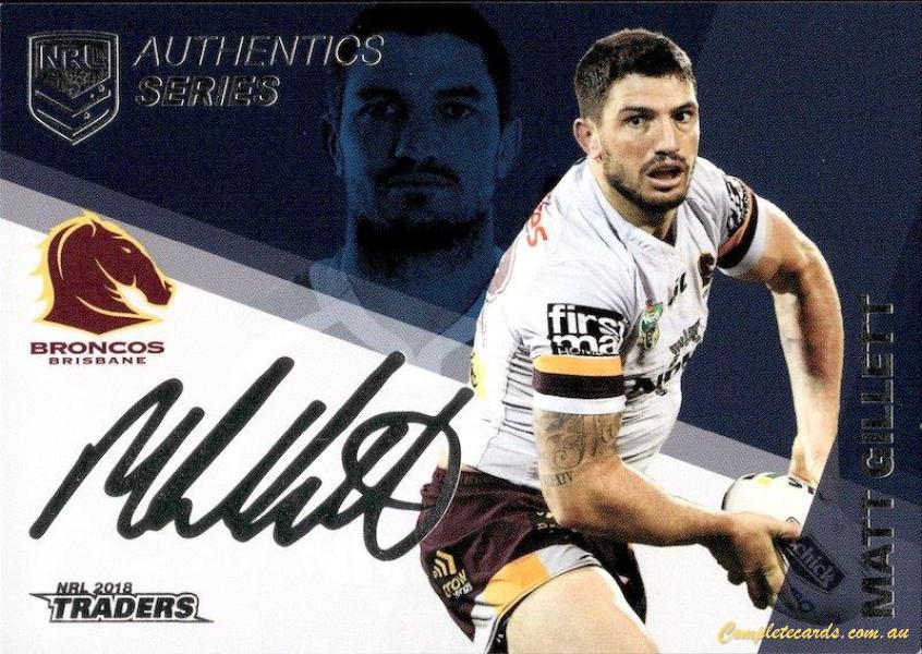 2018 NRL Traders - Authentic Series Navy