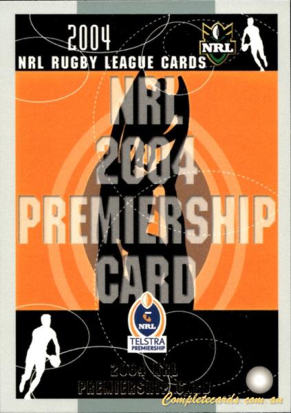 2004 Select Authentic - Premiership Predictors