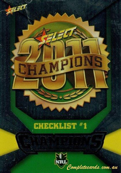 2011 NRL Champions - Silver Parallel
