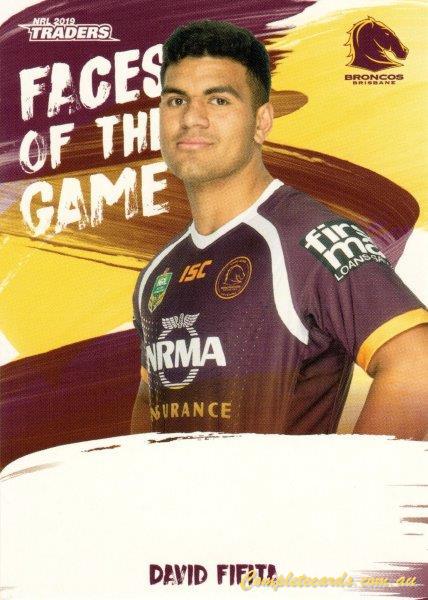 2019 NRL Traders - Faces Of The Game