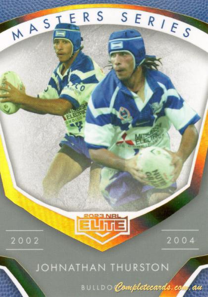 2023 NRL Elite - Master Series Johnathan Thurston