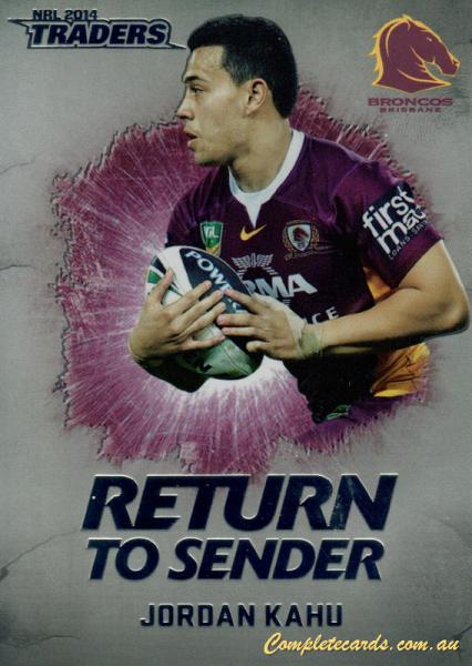 2014 NRL Traders - Return To Sender