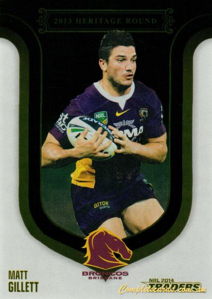 2014 NRL Traders - 2013 Season to Remember Heritage Round