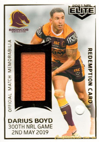 2021 NRL Elite - Milestone Boot Patch