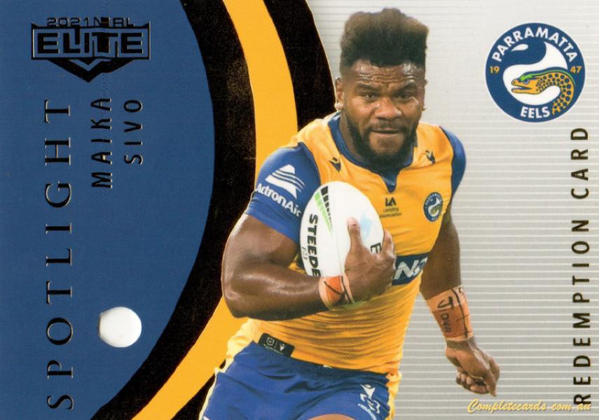 2021 NRL Elite - Spotlight Jersey Patch Signature