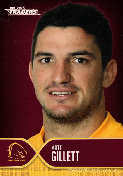 2015 NRL Traders - Faces of the Game
