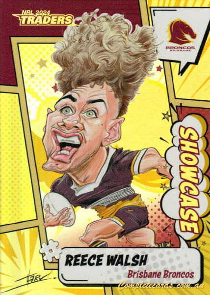 2024 NRL Traders Titanium - Showcase Caricatures Case Card