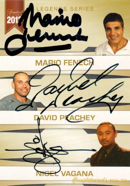 2012 NRL Legends - Series Card