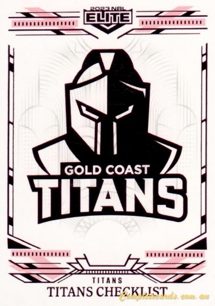 2023 NRL Elite - Mojo Pink Diamond NRL W - Gold Coast Titans