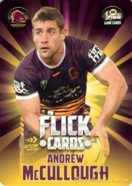 2017 NRL Xtreme - Flick Card