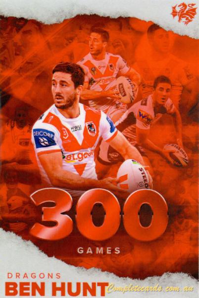 2023 NRL Ben Hunt - 300th Game