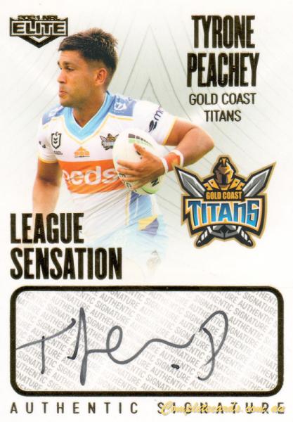 2021 NRL Elite - League Sensations Signatures White