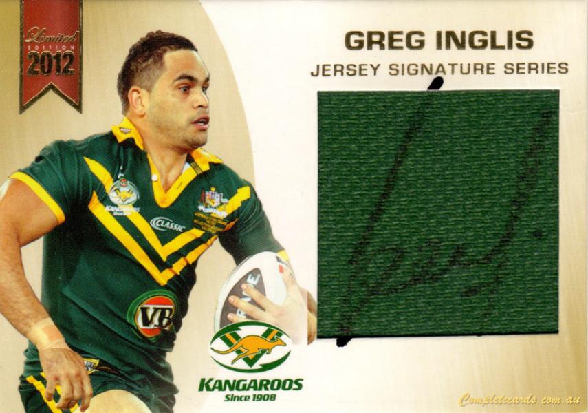 2012 NRL Limited Edition - Jersey Signatures