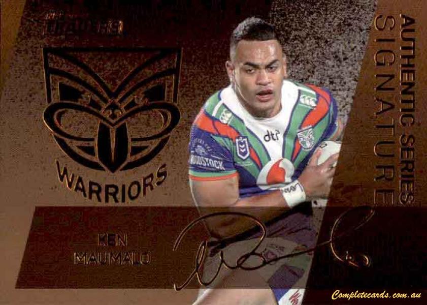 2020 NRL Traders - Authentic Signature Bronze