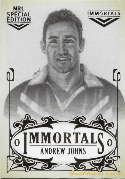 2018 NRL Glory - Hall of Fame Immortals Photo Oversize Case Card