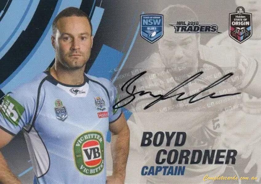 2018 NRL Traders - State Of Origin Signature Case Card