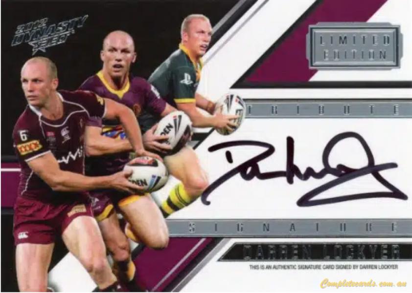2012 NRL Dynasty - Tribute Signature