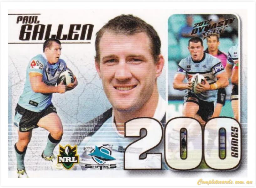 2012 NRL Dynasty - Case Card
