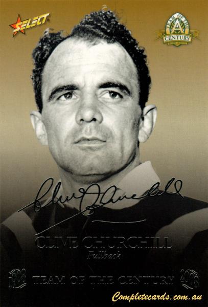 2008 NRL Centenary - Oversized Master Set - Team Of The Century Foiled Signature