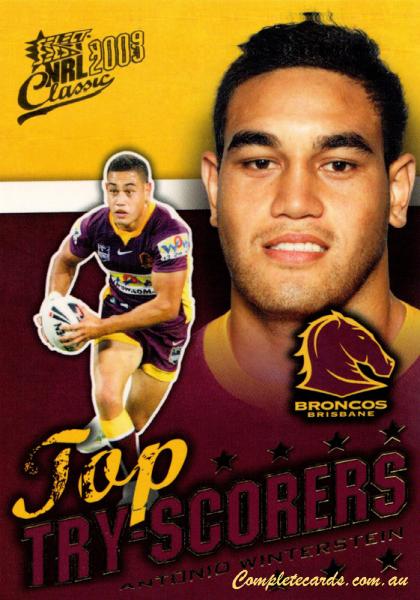 2009 Select Classic - Top Tryscorer